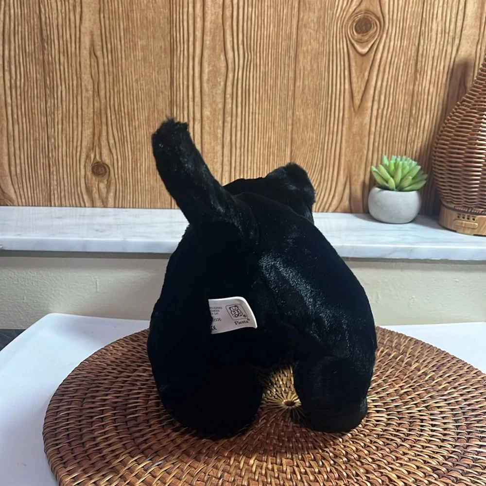 Fiesta 14” Crouching Black Cat Plush